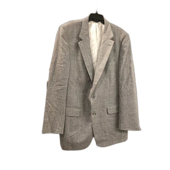 Burberry Wool Grey Check Men’s Sport Coat Blazer Fully Lined - Picture 1 of 11